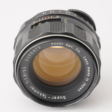 画像をギャラリービューアに読み込む, ペンタックス Pentax Asahi スーパータクマー Super Takumar 55mm F1.8 M42マウント