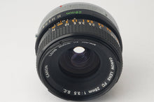 画像をギャラリービューアに読み込む, キヤノン Canon FD 28mm F3.5 S.C.