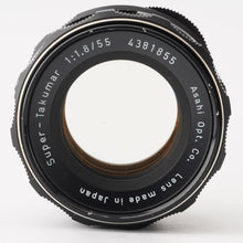 Load image into Gallery viewer, Pentax Asahi Super Takumar 55mm f/1.8 M42 mount