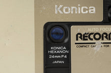 画像をギャラリービューアに読み込む, コニカ Konica AUTO FOCUS RECORDER / HEXANON 24mm F4