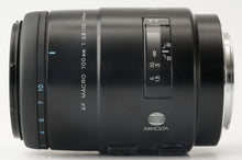 画像をギャラリービューアに読み込む, ミノルタ Minolta AF MACRO 100mm F2.8 ソニーαマウント