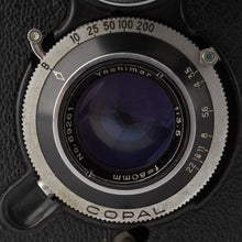 画像をギャラリービューアに読み込む, ヤシカ Yashica Yashicaflex AII型 / Yashimar 80mm F3.5