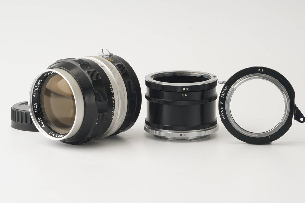 ニコン Nippon Kogaku 非Ai NIKKOR-P Auto 105mm F2.5 / 中間リング