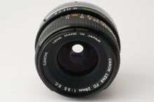 画像をギャラリービューアに読み込む, キヤノン Canon FD 28mm F3.5 S.C.