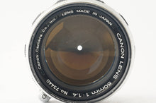 画像をギャラリービューアに読み込む, キヤノン Canon 50mm F1.4 L39 ライカLマウント
