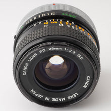 画像をギャラリービューアに読み込む, キヤノン Canon FD 28mm F2.8 S.C.