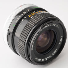 画像をギャラリービューアに読み込む, キヤノン Canon FD 28mm F2.8 S.C.