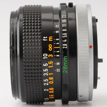 画像をギャラリービューアに読み込む, キヤノン Canon FD 28mm F2.8 S.C.