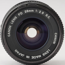 画像をギャラリービューアに読み込む, キヤノン Canon FD 28mm F2.8 S.C.