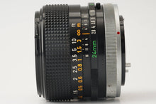 画像をギャラリービューアに読み込む, キヤノン Canon FD 24mm F2.8 S.S.C.
