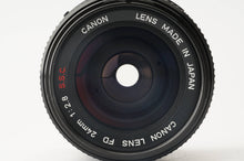画像をギャラリービューアに読み込む, キヤノン Canon FD 24mm F2.8 S.S.C.
