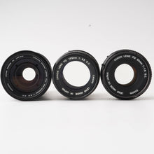 画像をギャラリービューアに読み込む, キヤノン Canon FD 135mm F3.5 S.C / ZOOM FD 100-200mm F5.6 S.C. / FD 50mm F1.8 S.C.