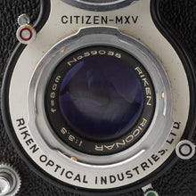 画像をギャラリービューアに読み込む, リコー Ricoh RICOHFLEX / RIKEN RICONAR 8cm 80mm F3.5