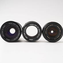 画像をギャラリービューアに読み込む, キヤノン Canon FD 135mm F3.5 S.C / ZOOM FD 100-200mm F5.6 S.C. / New FD 50mm F1.8