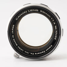 画像をギャラリービューアに読み込む, キヤノン Canon 50mm F1.4 ライカLマウント
