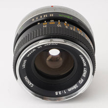 画像をギャラリービューアに読み込む, キヤノン Canon FD 28mm F3.5