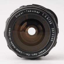 Load image into Gallery viewer, Pentax Asahi Super Takumar 28mm f/3.5 M42 mount