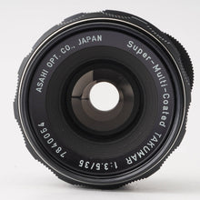 画像をギャラリービューアに読み込む, ペンタックス Pentax Asahi Super-Multi-Coated SMC タクマー TAKUMAR 35mm F3.5 M42マウント
