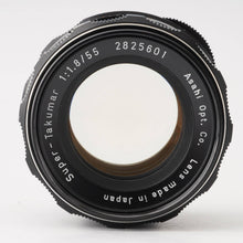 画像をギャラリービューアに読み込む, ペンタックス Pentax Asahi スーパータクマー Super Takumar 55mm F1.8 M42マウント