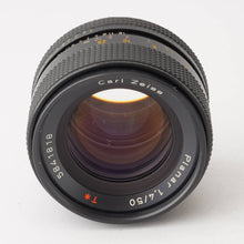 画像をギャラリービューアに読み込む, コンタックス Contax Carl Zeiss Planar 50mm F1.4 AEJ CYマウント