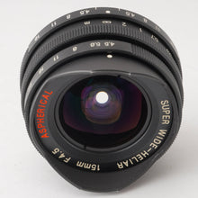 画像をギャラリービューアに読み込む, フォクトレンダー Voigtlander SUPER WIDE-HELIAR 15mm F4.5 ASPHERICAL ライカLマウント