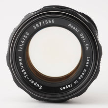 Load image into Gallery viewer, Pentax Asahi Super Takumar 50mm f/1.4 M42 mount