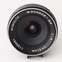 画像をギャラリービューアに読み込む, ミノルタ Minolta W.ROKKOR-QH 21mm F4
