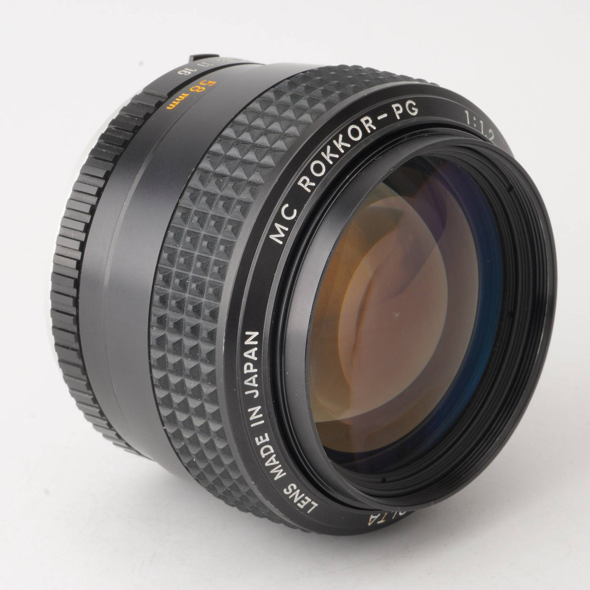 ミノルタ MC ROKKOR PG 58mm F/1.2 レンズ フード付き - レンズ(単焦点)