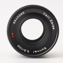 画像をギャラリービューアに読み込む, コンタックス Contax Carl Zeiss Sonnar 100mm F3.5 T* AEJ C/Yマウント