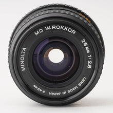 画像をギャラリービューアに読み込む, ミノルタMinolta MD W.ROKKOR 28mm F2.8