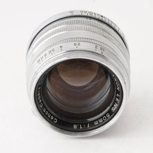 画像をギャラリービューアに読み込む, キヤノン Canon 50mm F1.8 ライカLマウント