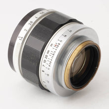 画像をギャラリービューアに読み込む, キヤノン Canon 50mm F1.4 ライカLマウント