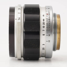 画像をギャラリービューアに読み込む, キヤノン Canon 50mm F1.4 ライカLマウント