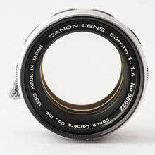 画像をギャラリービューアに読み込む, キヤノン Canon 50mm F1.4 ライカLマウント