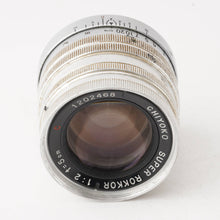 画像をギャラリービューアに読み込む, Chiyoko SUPER ROKKOR C 5cm 50mm F2 C L39 ライカLマウント