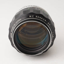 画像をギャラリービューアに読み込む, ミノルタ Minolta MC ROKKOR-PF 85mm F1.7 MCマウント