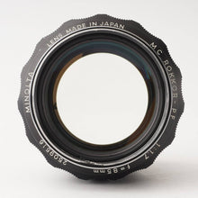 画像をギャラリービューアに読み込む, ミノルタ Minolta MC ROKKOR-PF 85mm F1.7 MCマウント
