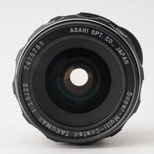 画像をギャラリービューアに読み込む, ペンタックス Pentax Asahi Super-Multi-Coated タクマー TAKUMAR 28mm F3.5 M42マウント