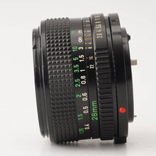 画像をギャラリービューアに読み込む, キヤノン Canon New FD 28mm F2.8
