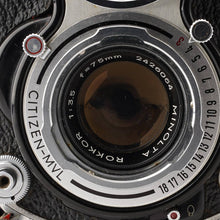 画像をギャラリービューアに読み込む, ミノルタ Minolta AUTOCORD RG / ROKKOR 75mm F3.5