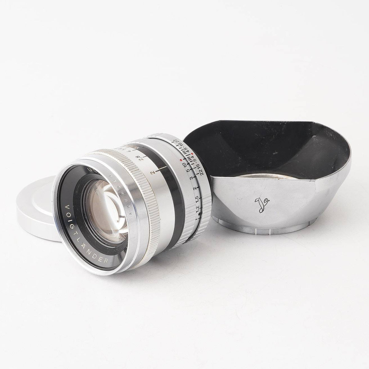 フォクトレンダー Voigtlander Ultron 50mm F2 プロミネント用 M39 アダプター付き