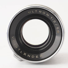画像をギャラリービューアに読み込む, フォクトレンダー Voigtlander Ultron 50mm F2 プロミネント用 M39 アダプター付き