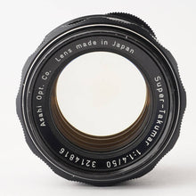 画像をギャラリービューアに読み込む, ペンタックス Pentax Asahi スーパータクマー Super Takumar 50mm F1.4 M42マウント