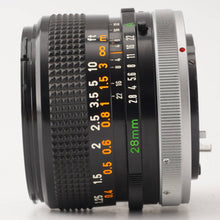 画像をギャラリービューアに読み込む, キヤノン Canon FD 28mm F2.8 S.C.