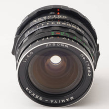 画像をギャラリービューアに読み込む, マミヤ Mamiya MAMIYA-SEKOR 50mm F4.5 RB67用