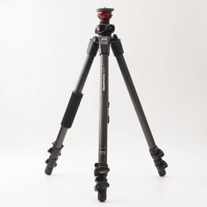 Manfrotto 055CXPRO3 Carbon Feiber Tripod / 555B Leveling Center Pole