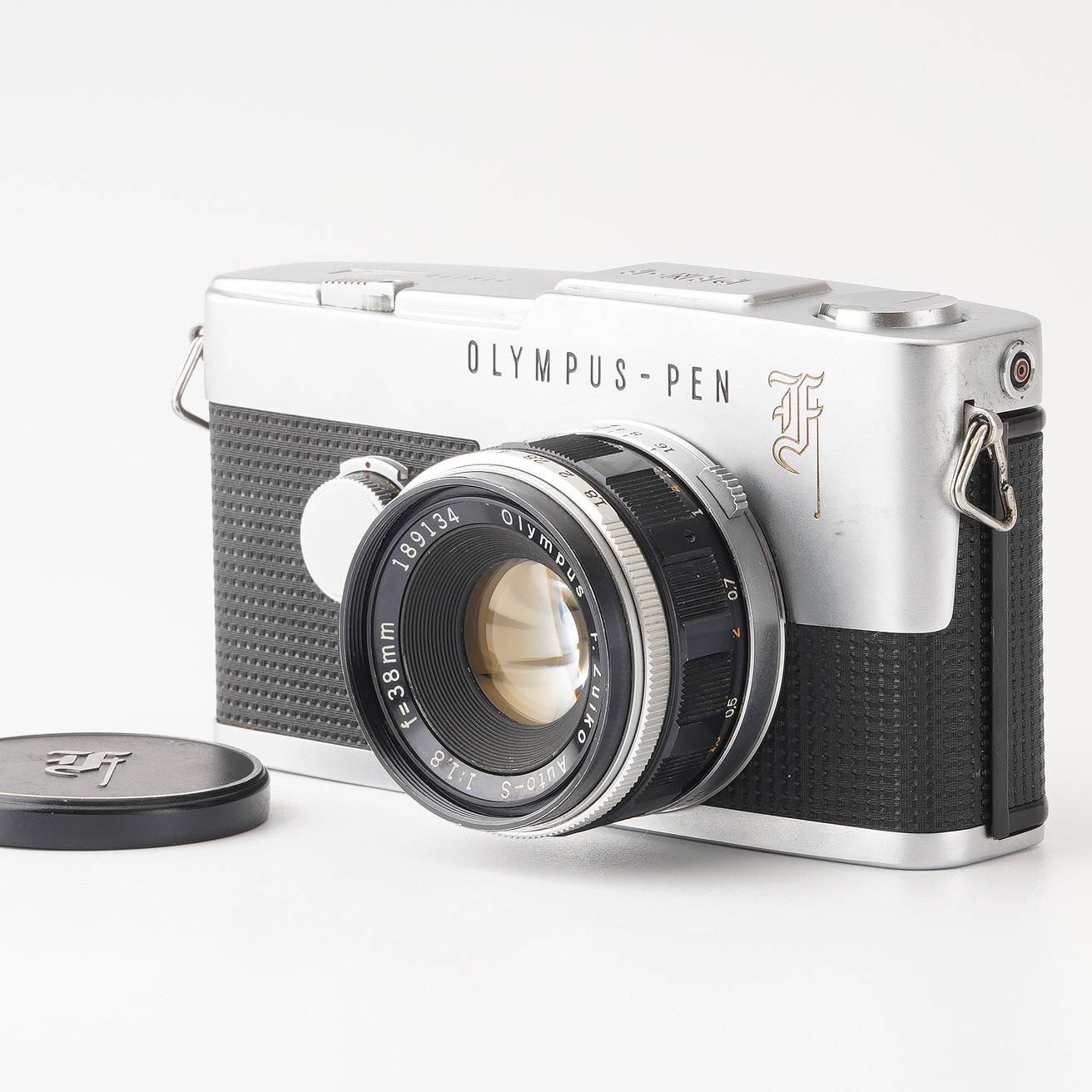 オリンパス OLYMPUS PEN-F + 38mm F1.8ワンタップカメラ - フィルムカメラ