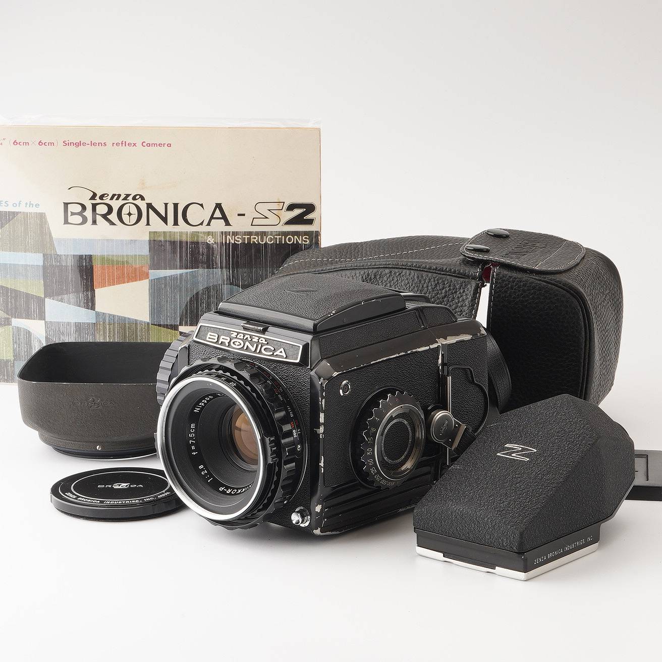 純正レンズフードゼンザブロニカ BRONICAS2 NIKKOR 2.8 75mm + 付属品