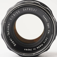 画像をギャラリービューアに読み込む, ペンタックス Pentax Asahi スーパータクマー Super Takumar 55mm F1.8 M42マウント
