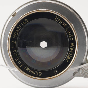 Leica Ernst Leitz Wetzlar Summar 5cm 50mm f/2 Collapsible L39 LTM